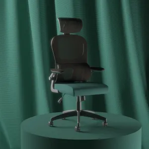 Iris Task Operator Mesh Office Chair With Headrest