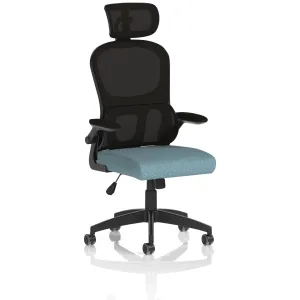 Iris High Mesh Back Task Operator Office Chair with Headrest