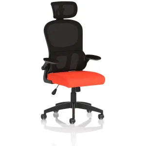 Iris High Mesh Back Task Operator Office Chair with Headrest