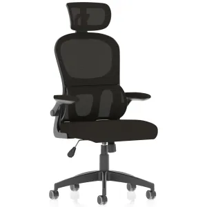 Iris High Mesh Back Task Operator Office Chair with Headrest
