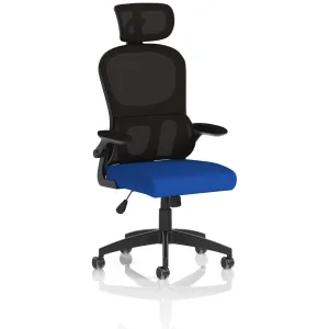 Iris High Mesh Back Task Operator Office Chair with Headrest