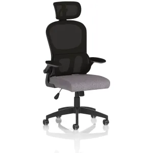 Iris High Mesh Back Task Operator Office Chair with Headrest
