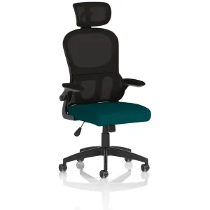 Iris High Mesh Back Task Operator Office Chair with Headrest