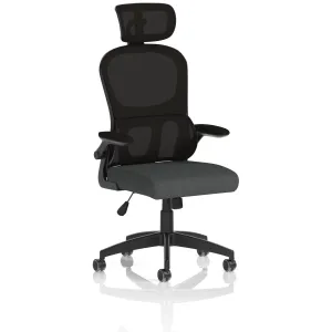Iris High Mesh Back Task Operator Office Chair with Headrest