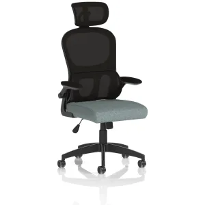 Iris High Mesh Back Task Operator Office Chair with Headrest
