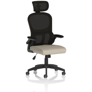 Iris High Mesh Back Task Operator Office Chair with Headrest