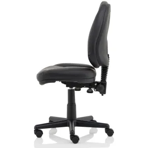 Jackson Medium Back Black Bonded Leather Task Operator Office Chair
