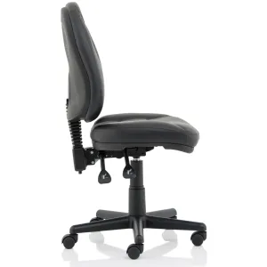 Jackson Medium Back Black Bonded Leather Task Operator Office Chair