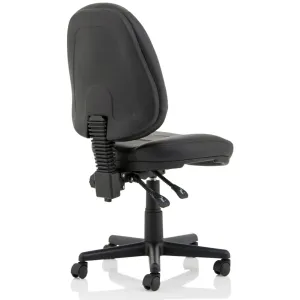 Jackson Medium Back Black Bonded Leather Task Operator Office Chair