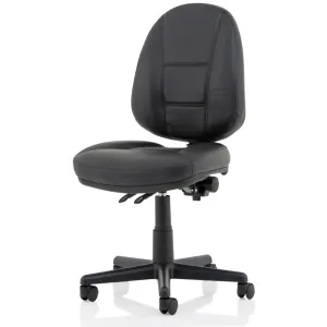 Jackson Medium Back Black Bonded Leather Task Operator Office Chair