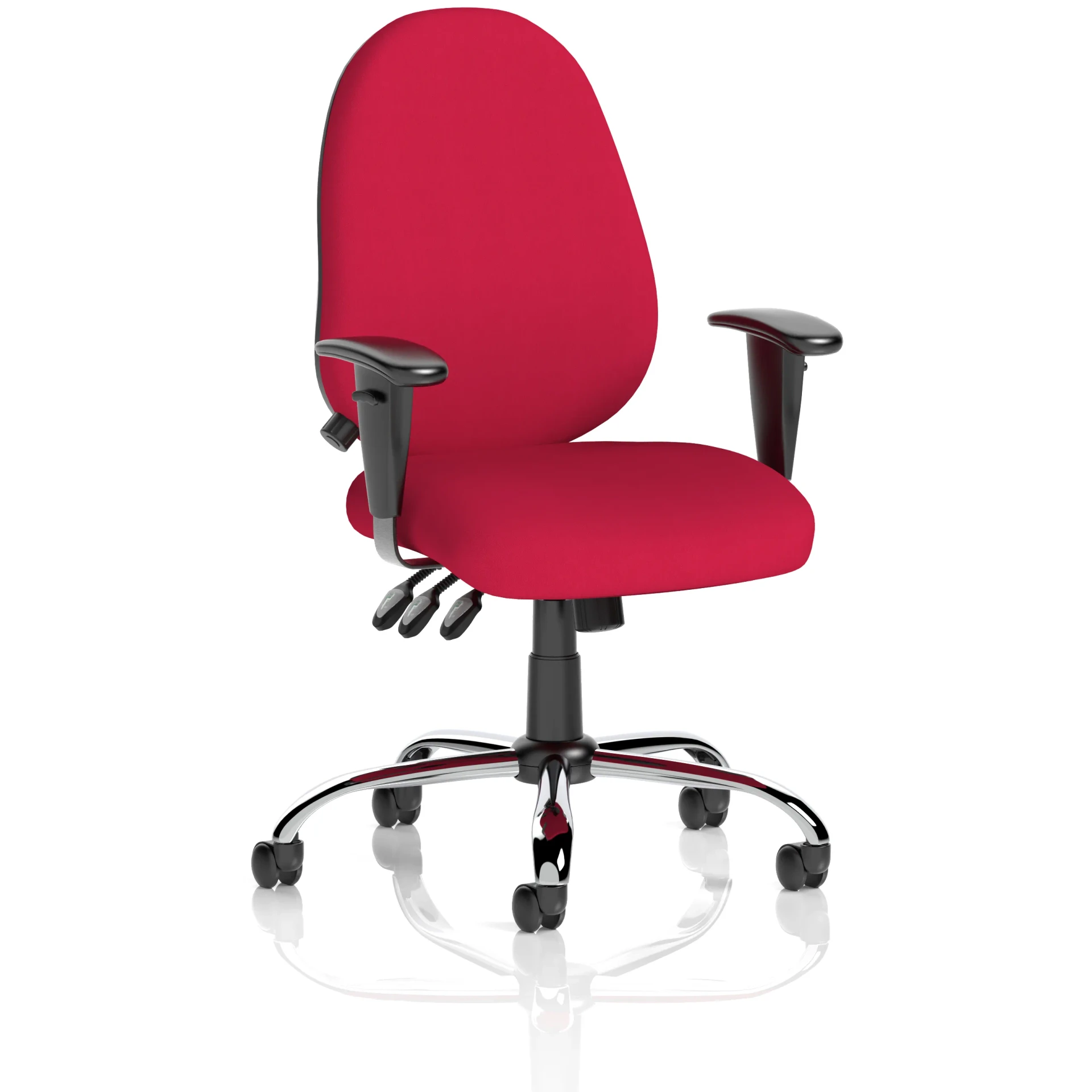 Lisbon Medium Back Task Operator Office Chair with Height Adjustable Arms