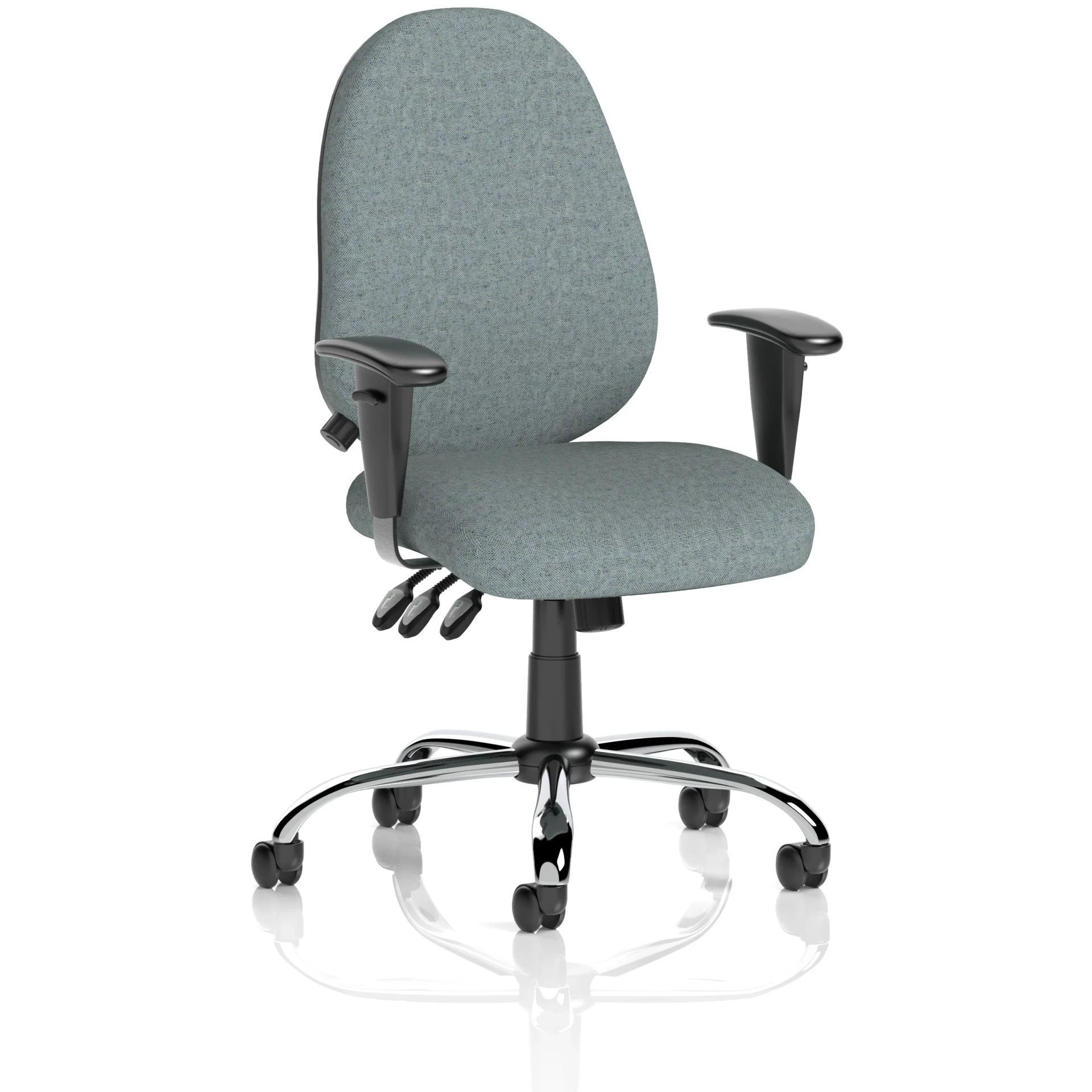 Lisbon High Back Task Operator Office Chair with Adjustable Arms