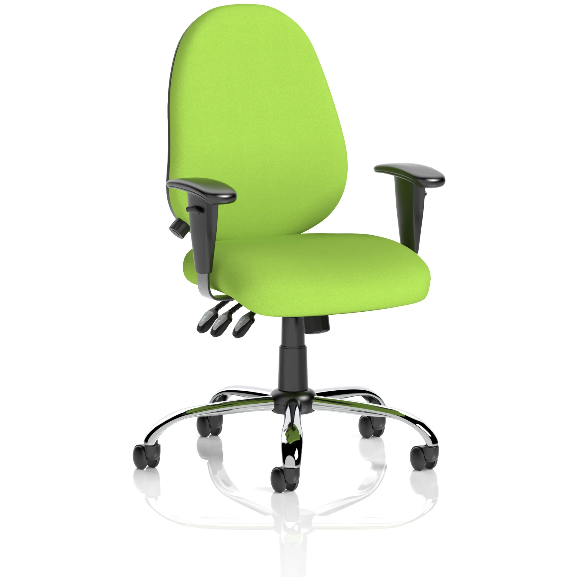 Lisbon High Back Task Operator Office Chair with Adjustable Arms
