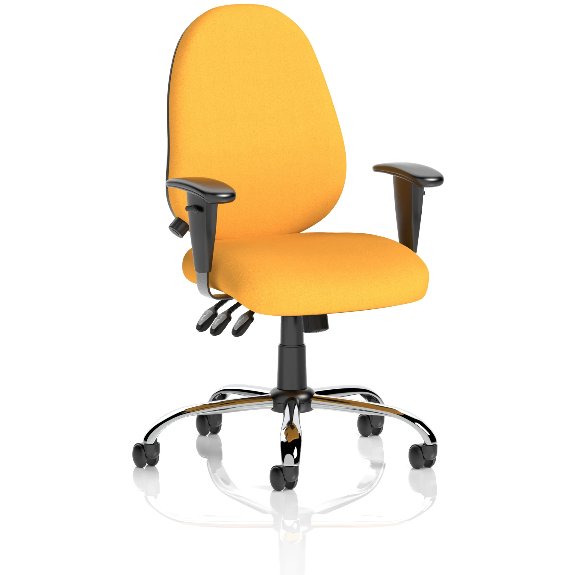Lisbon High Back Task Operator Office Chair with Adjustable Arms