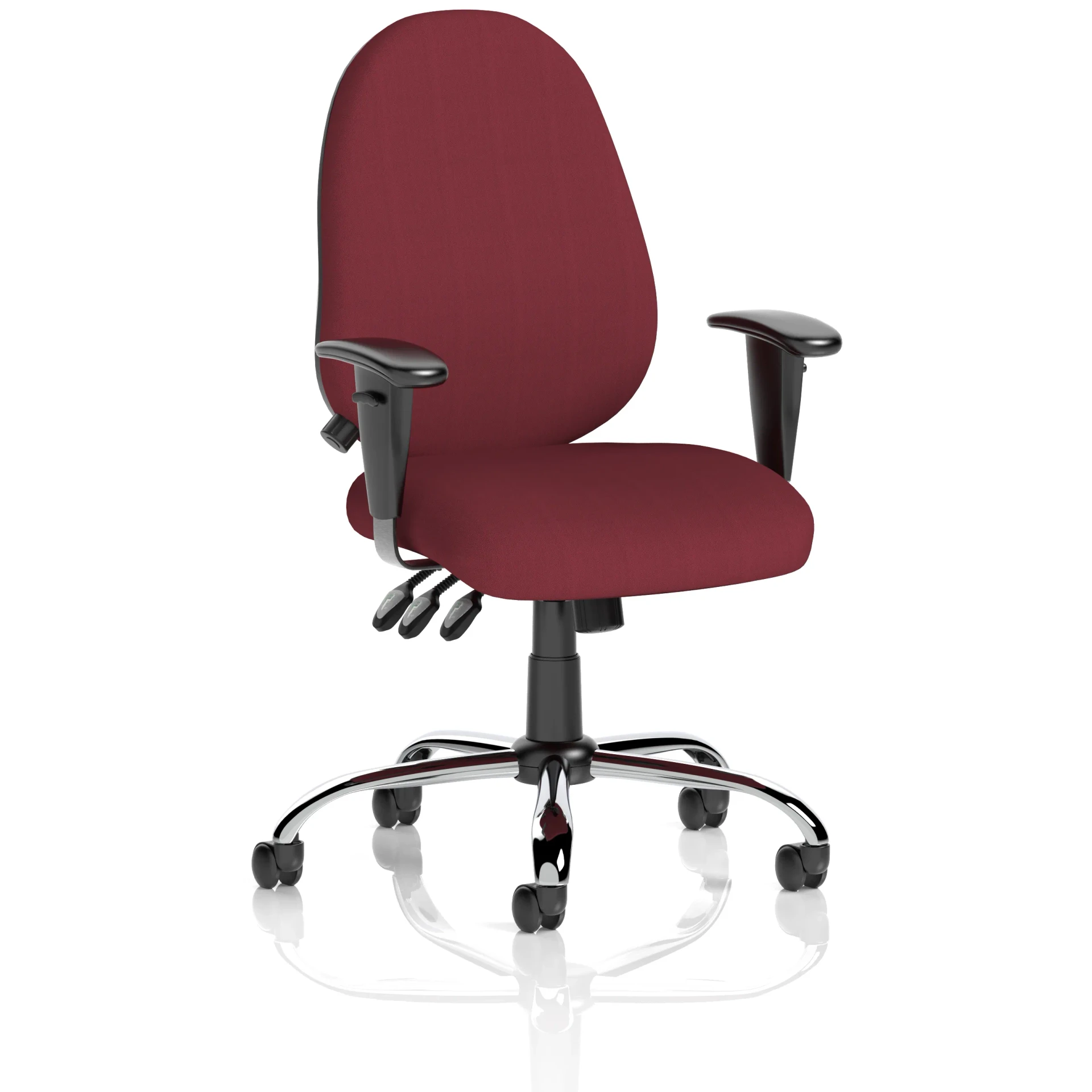 Lisbon High Back Task Operator Office Chair with Adjustable Arms