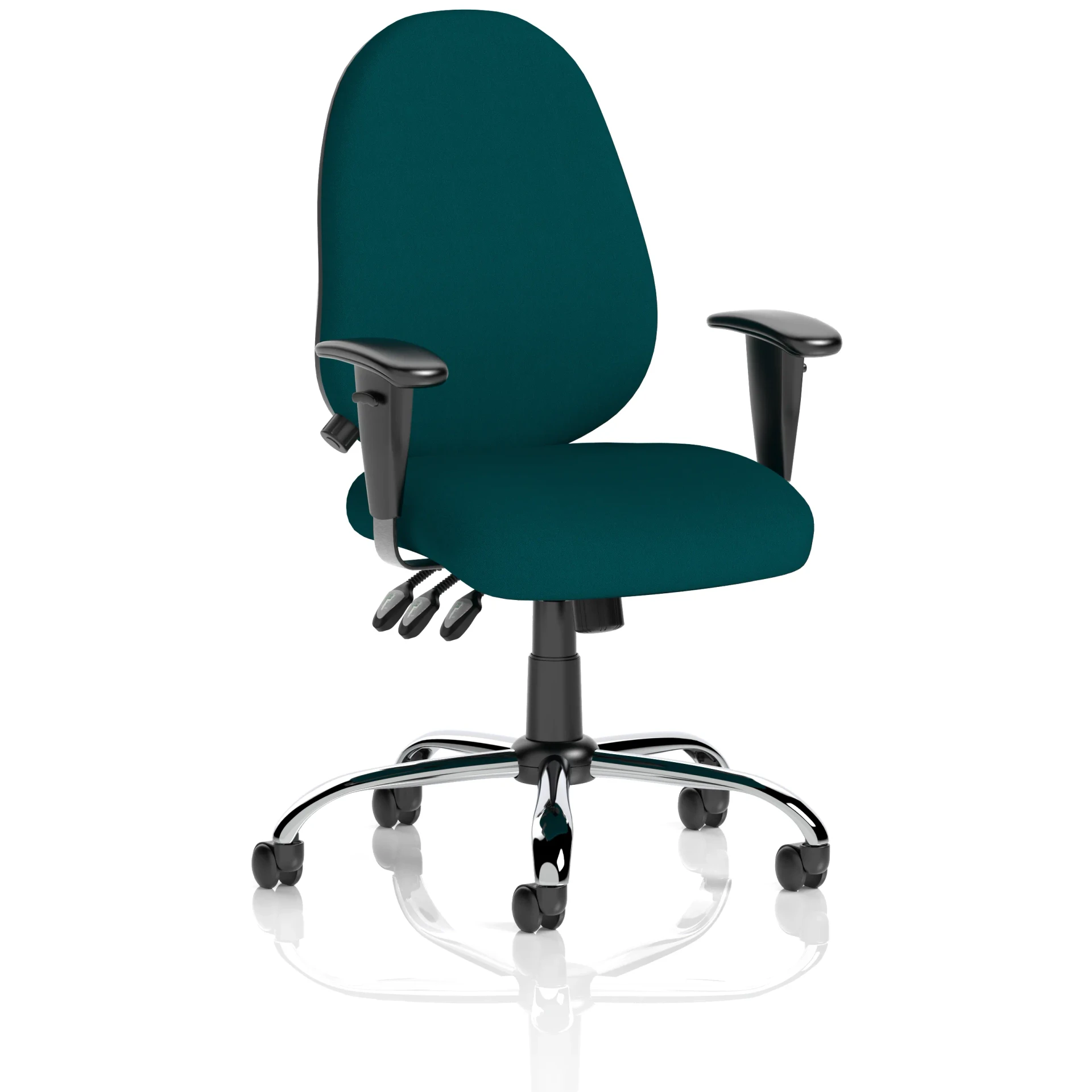Lisbon High Back Task Operator Office Chair with Adjustable Arms