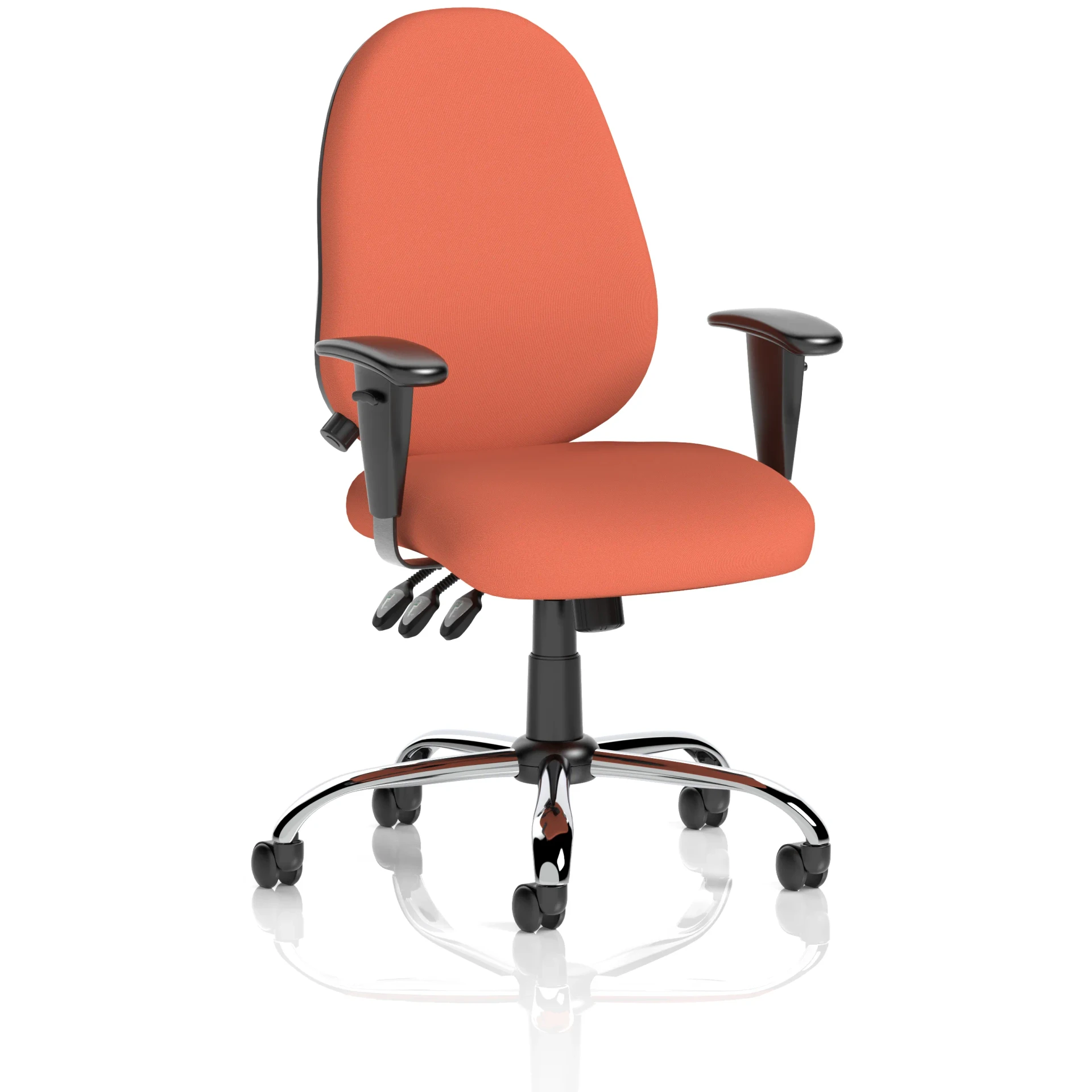 Lisbon High Back Task Operator Office Chair with Adjustable Arms