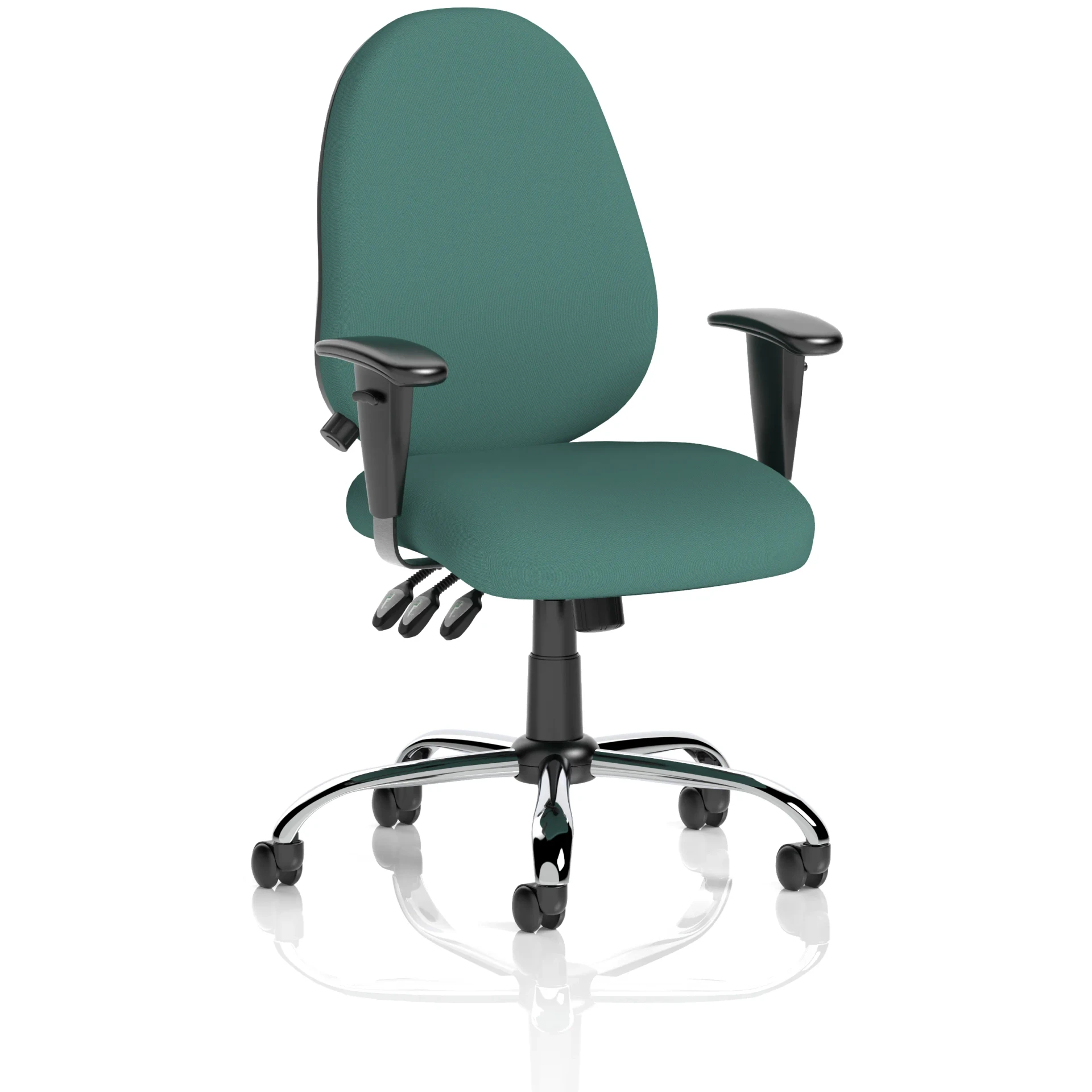 Lisbon High Back Task Operator Office Chair with Adjustable Arms