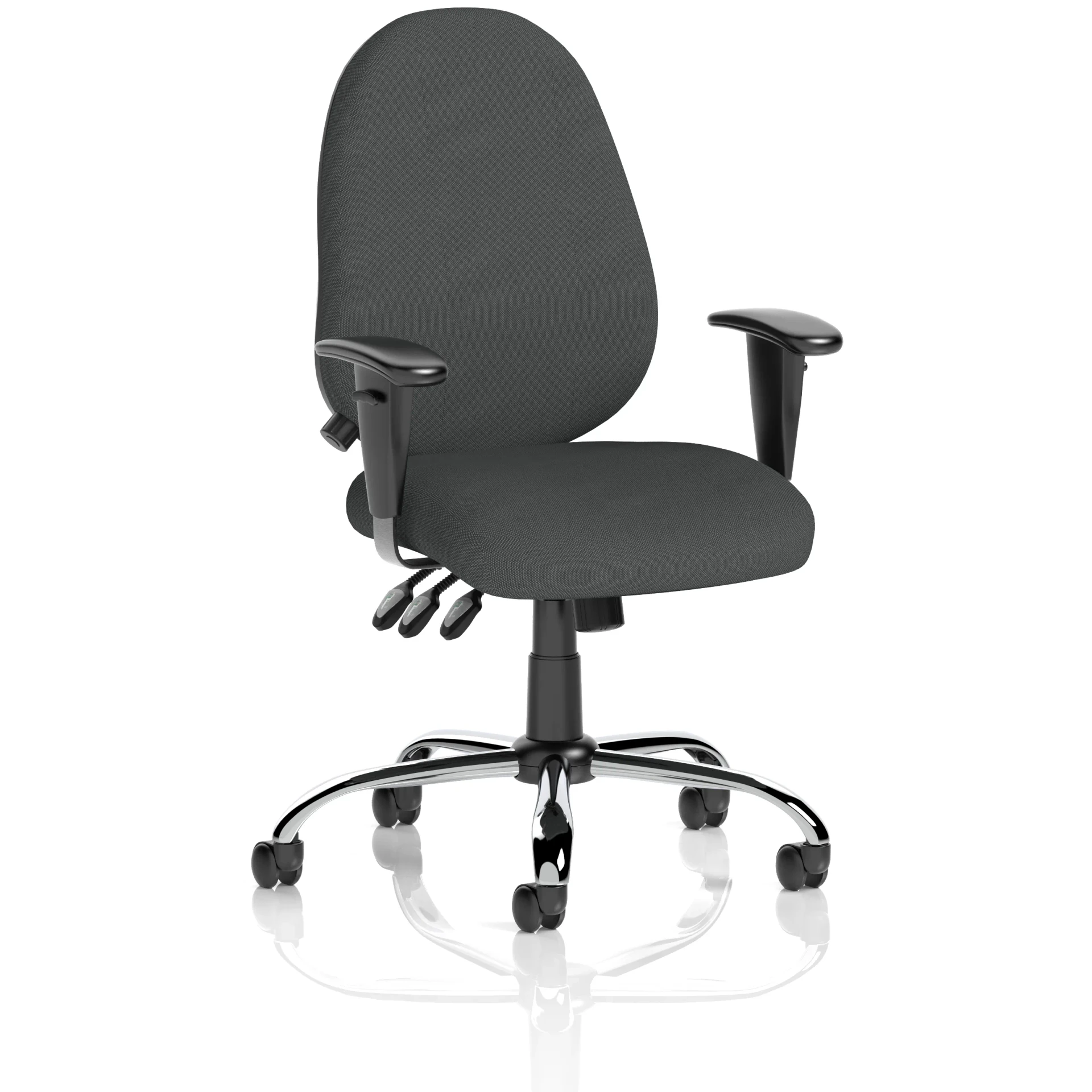 Lisbon High Back Task Operator Office Chair with Adjustable Arms