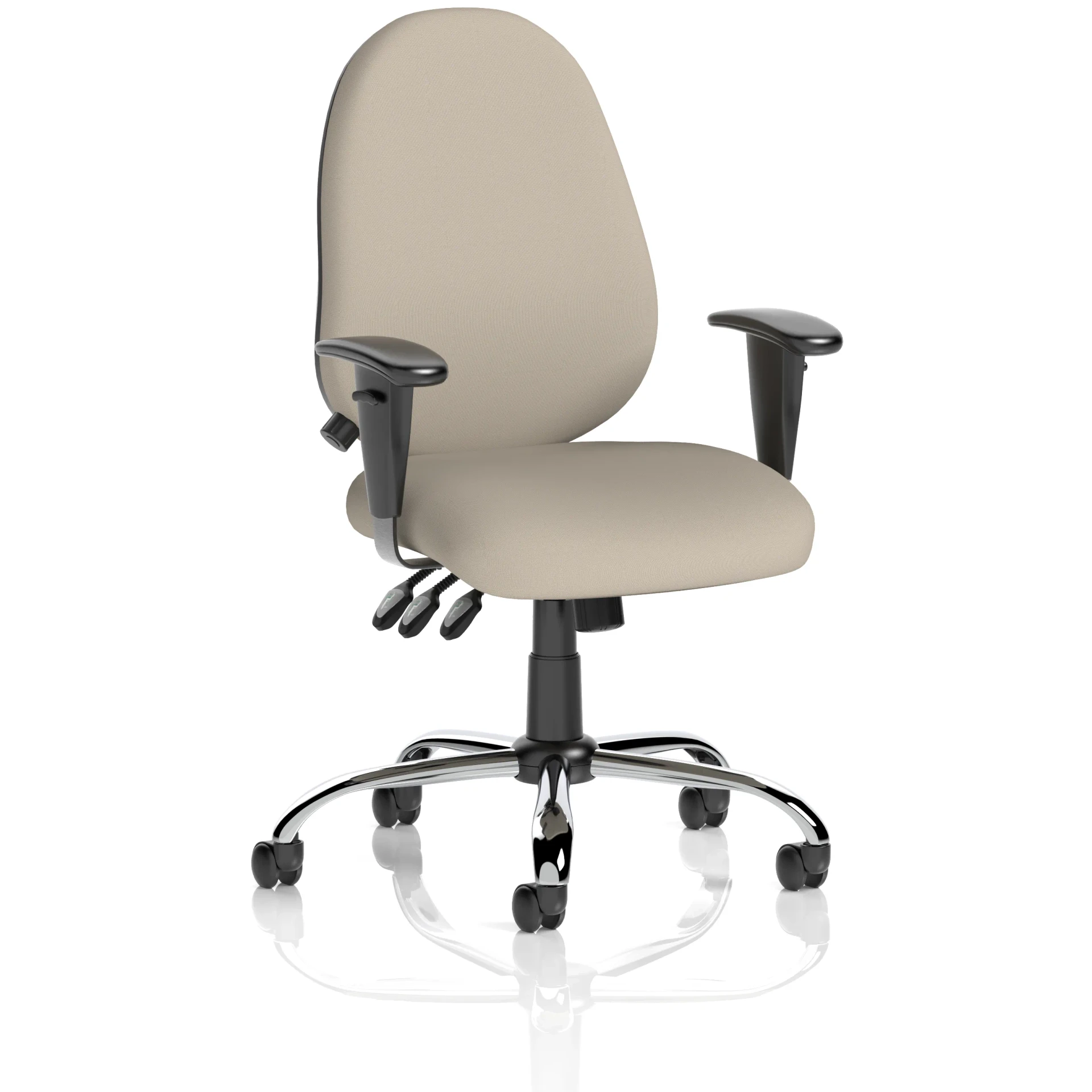 Lisbon High Back Task Operator Office Chair with Adjustable Arms
