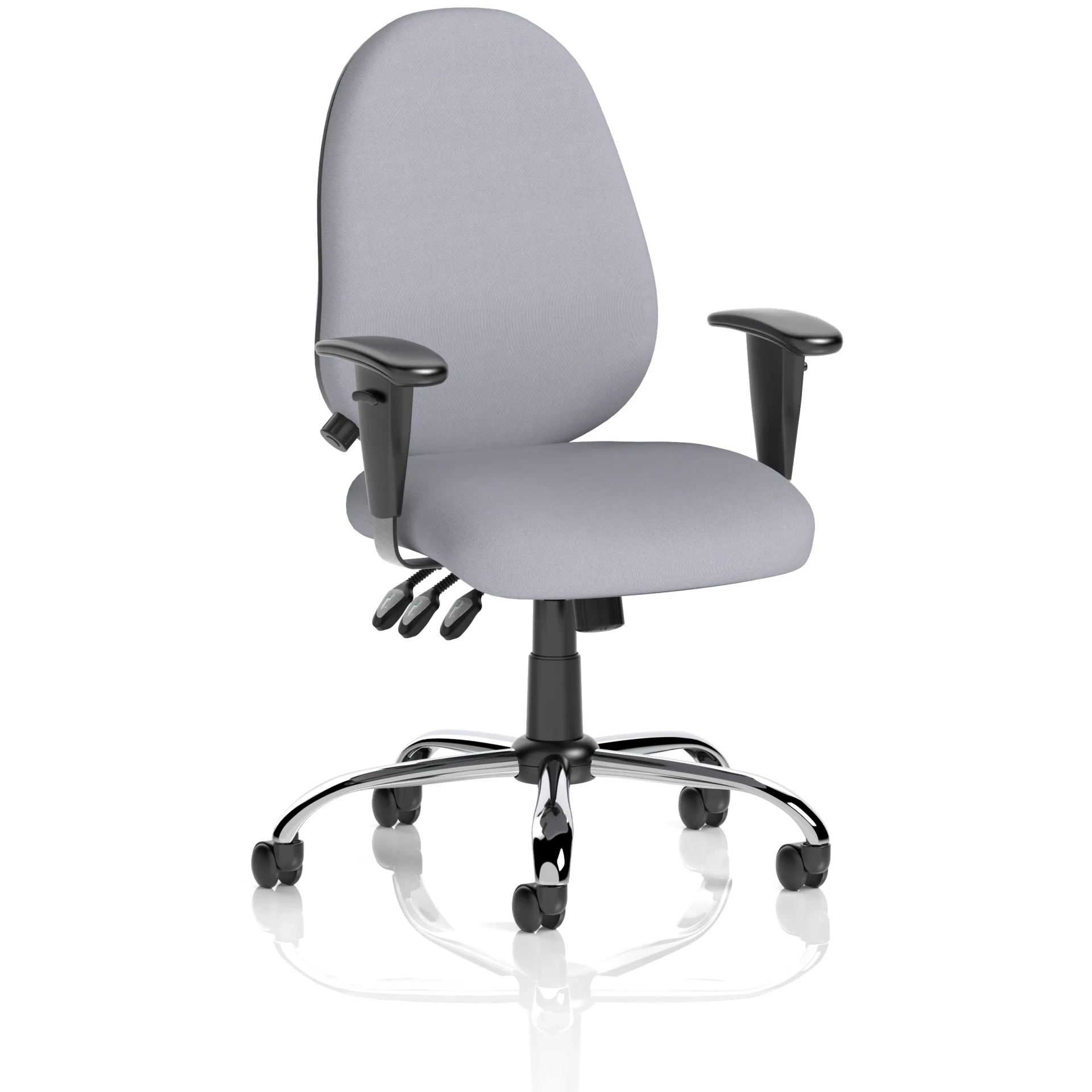 Lisbon High Back Task Operator Office Chair with Adjustable Arms