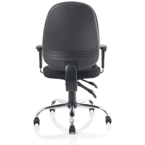 Lisbon High Back Task Operator Office Chair with Adjustable Arms