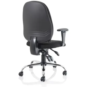 Lisbon High Back Task Operator Office Chair with Adjustable Arms
