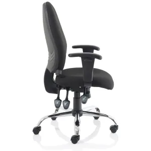Lisbon High Back Task Operator Office Chair with Adjustable Arms