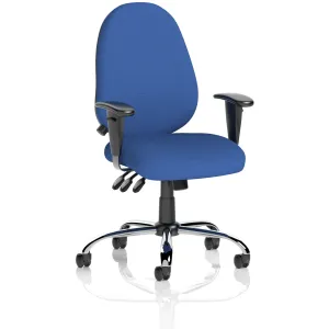 Lisbon High Back Task Operator Office Chair with Adjustable Arms