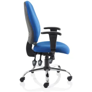 Lisbon High Back Task Operator Office Chair with Adjustable Arms