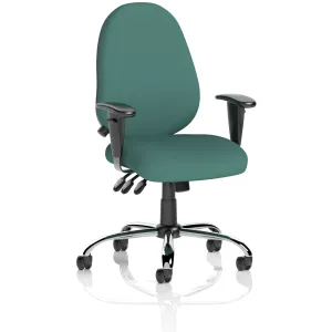 Lisbon High Back Task Operator Office Chair with Adjustable Arms