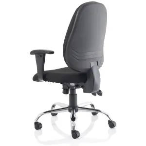 Lisbon High Back Task Operator Office Chair with Adjustable Arms