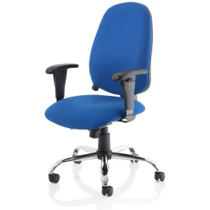 Lisbon High Back Task Operator Office Chair with Adjustable Arms