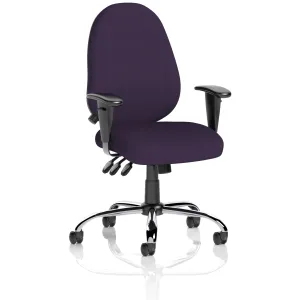 Lisbon High Back Task Operator Office Chair with Adjustable Arms