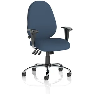 Lisbon High Back Task Operator Office Chair with Adjustable Arms