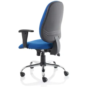 Lisbon High Back Task Operator Office Chair with Adjustable Arms