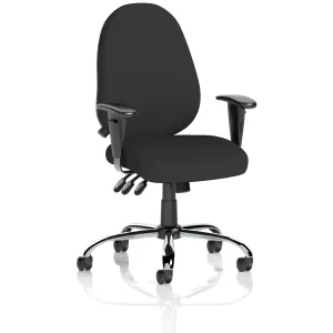 Lisbon High Back Task Operator Office Chair with Adjustable Arms