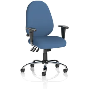 Lisbon High Back Task Operator Office Chair with Adjustable Arms