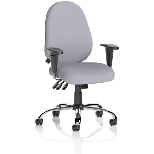 Lisbon High Back Task Operator Office Chair with Adjustable Arms