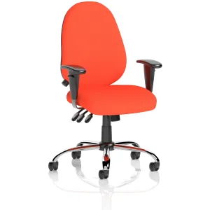 Lisbon High Back Task Operator Office Chair with Adjustable Arms