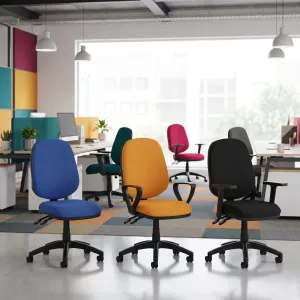 Luna 2 Lever Medium Back Task Operator Office Chair