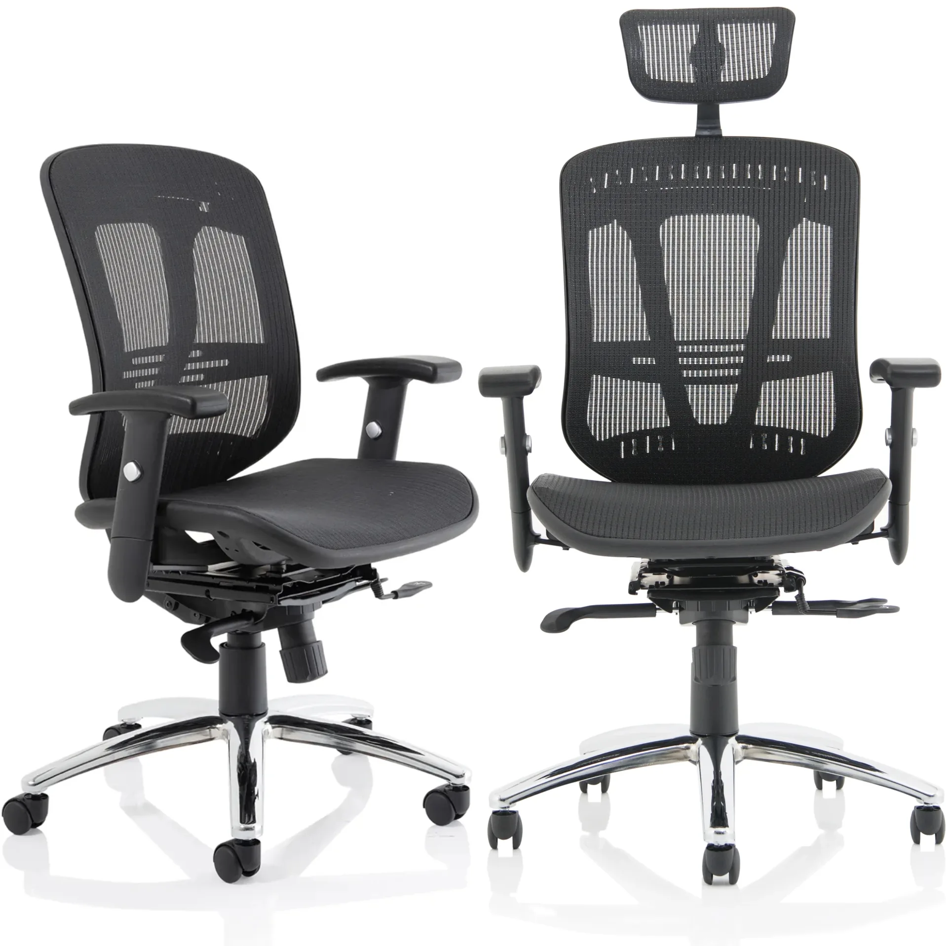 Mirage II All Mesh Task Operator Office Chair with Adjustable Arms