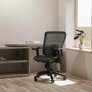 Palma Medium Mesh Back Task Operator Office Chair with Arms