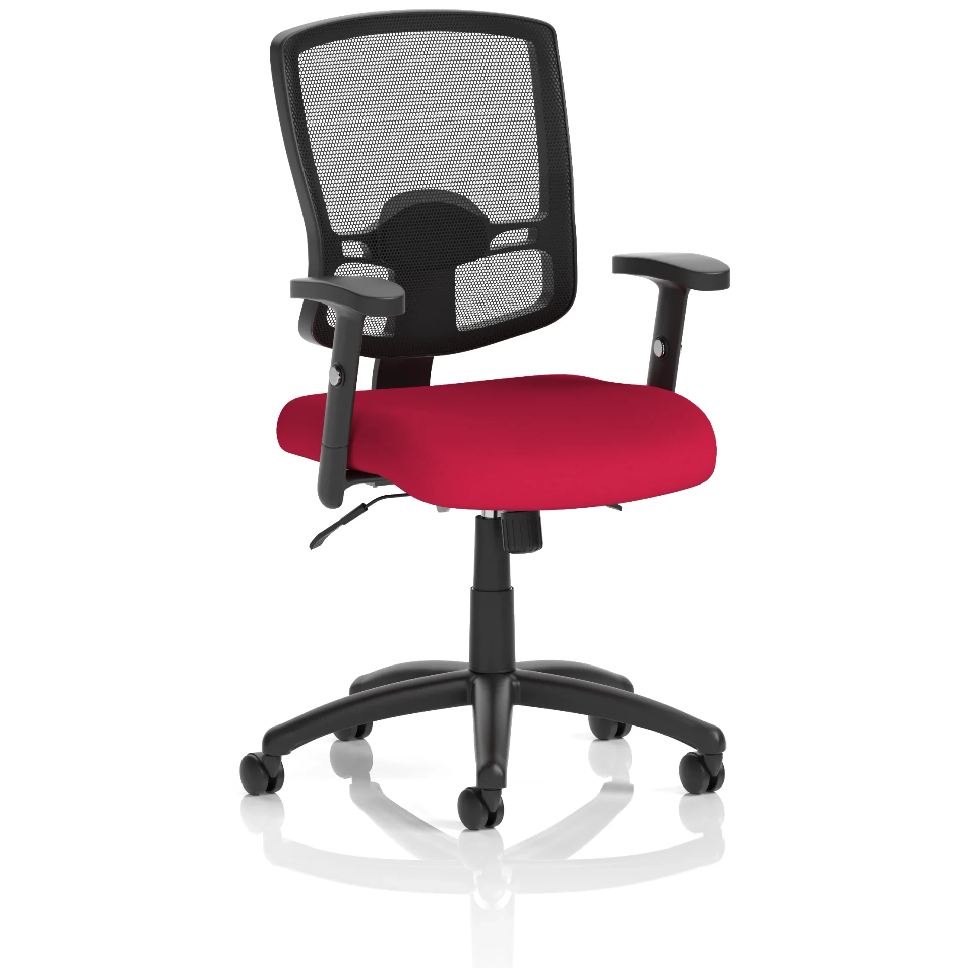 Portland II Medium Mesh Back Task Operator Office Chair with Arms