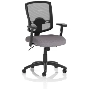 Portland II Medium Mesh Back Task Operator Office Chair with Arms