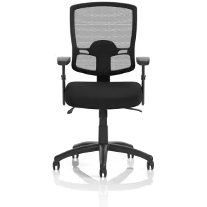 Portland II Medium Mesh Back Task Operator Office Chair with Arms