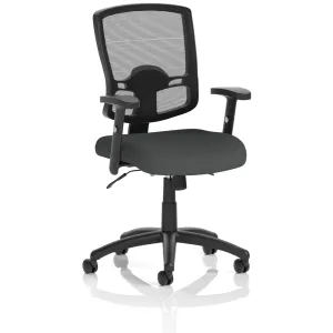 Portland II Medium Mesh Back Task Operator Office Chair with Arms