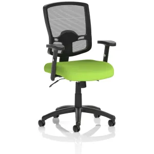 Portland II Medium Mesh Back Task Operator Office Chair with Arms