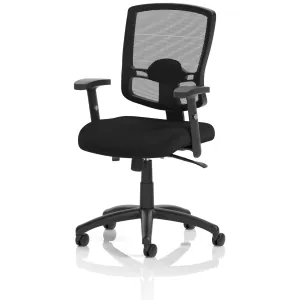 Portland II Medium Mesh Back Task Operator Office Chair with Arms