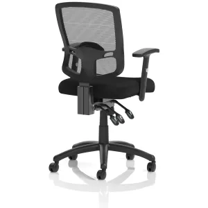 Portland III High Mesh Back Task Operator Office Chair with Arms